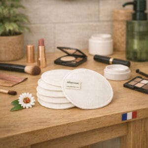 Lot de 5 Lingettes Démaquillantes Lavables en Coton Bio