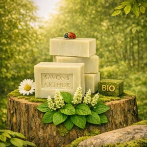 Lot de 4 Savons et Shampoing au patchouli Bio tous types de peaux