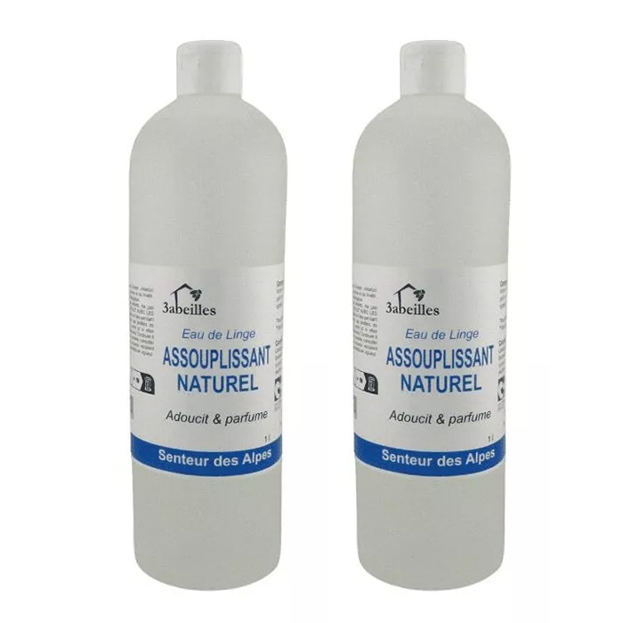 Lot de 2 assouplissants naturel senteur des Alpes 1L